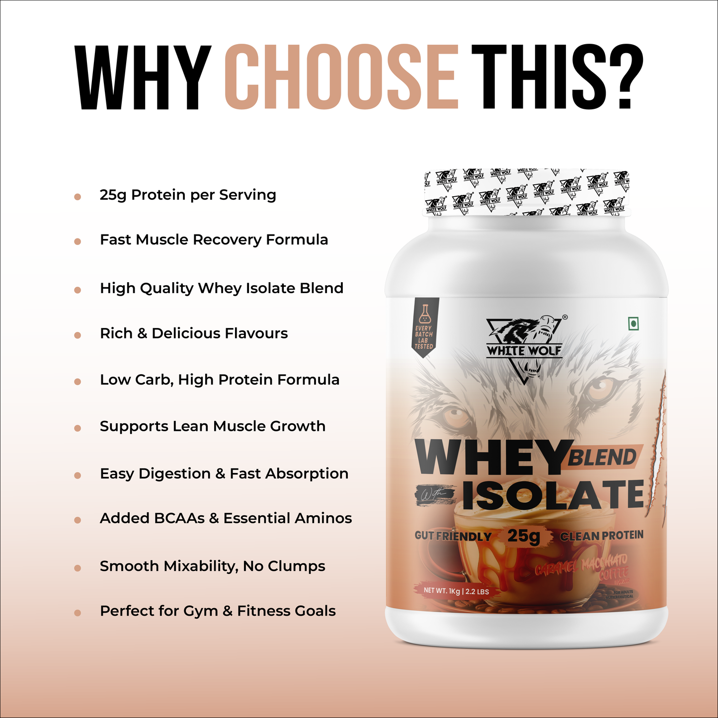 Whey Blend with Isolate 25 g Protein