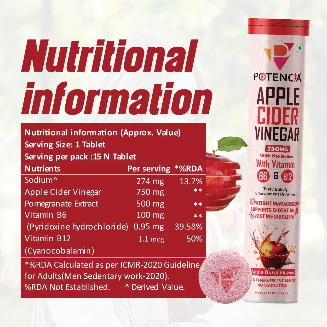 ( Pack of 3 tube )Apple Cider Vinegar