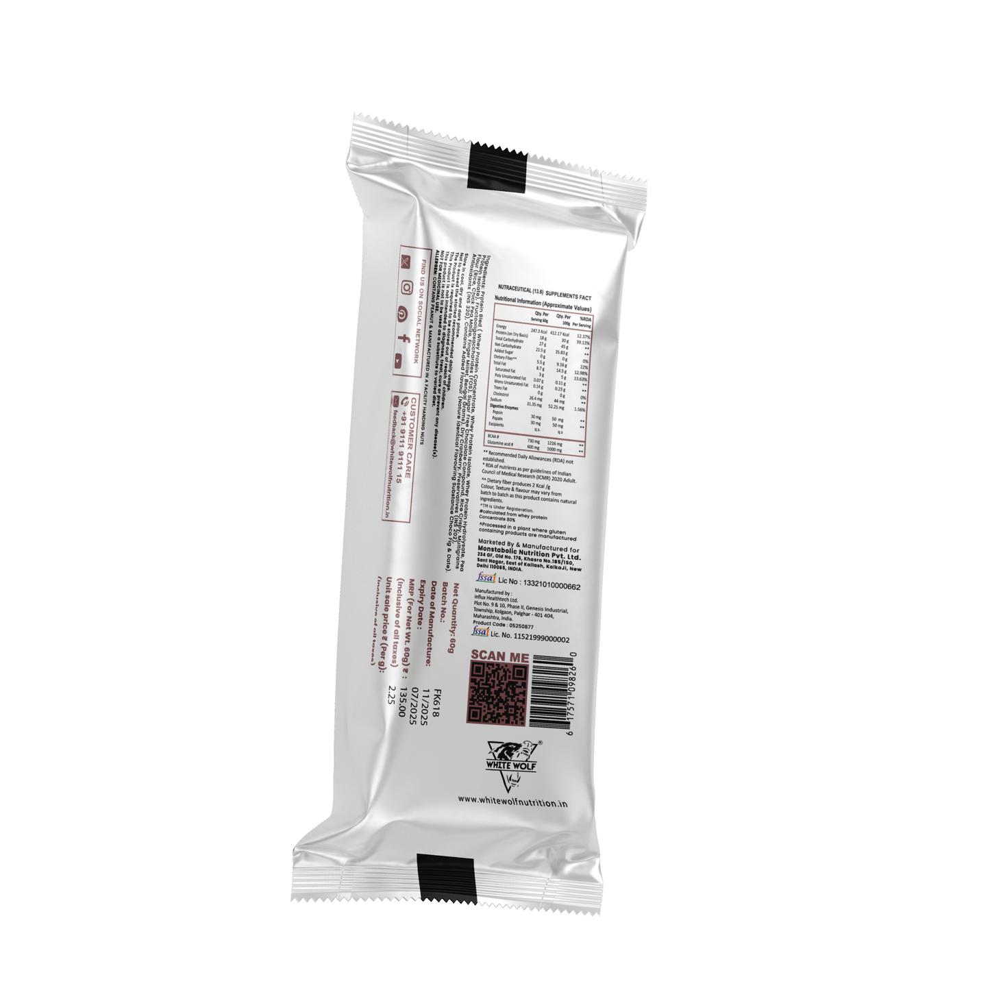 White Wolf Protein Bar