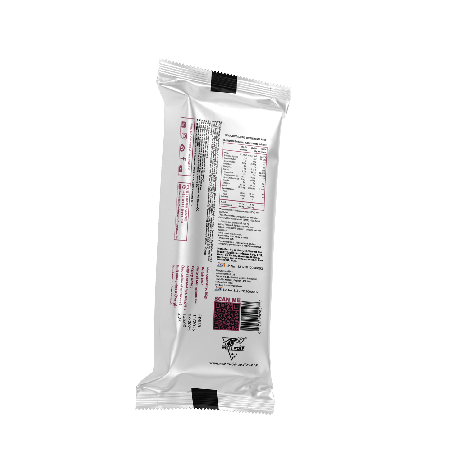White Wolf Protein Bar