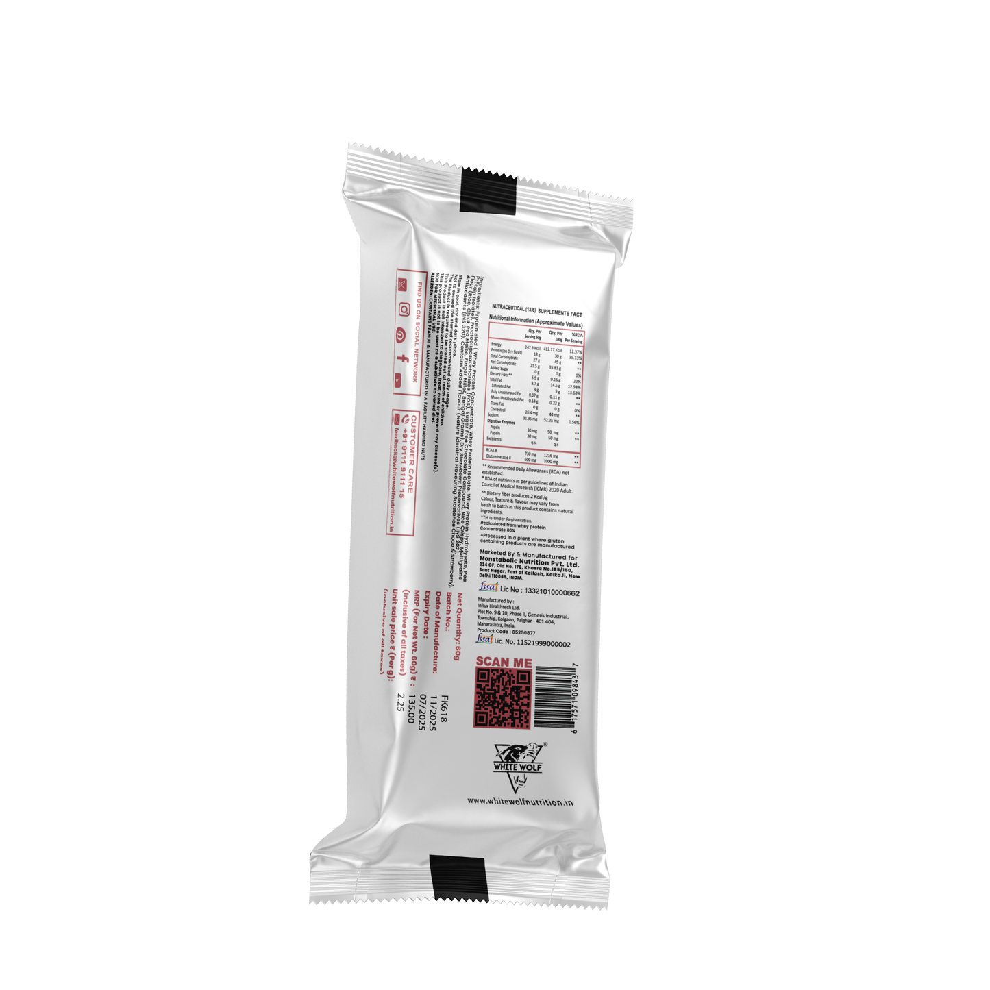 White Wolf Protein Bar