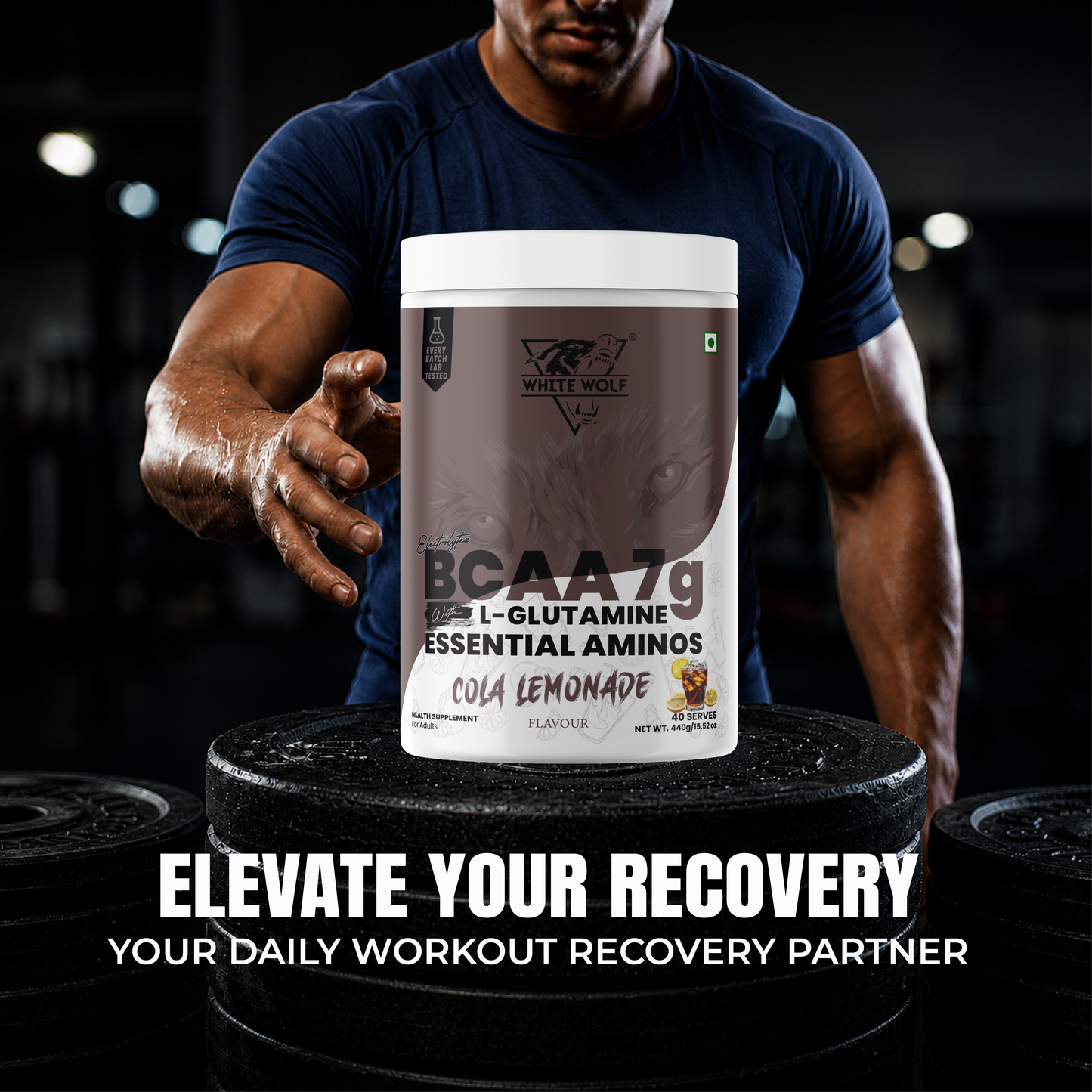 White Wolf BCAA 7 g with L-Glutamine (1 g) & Electrolytes