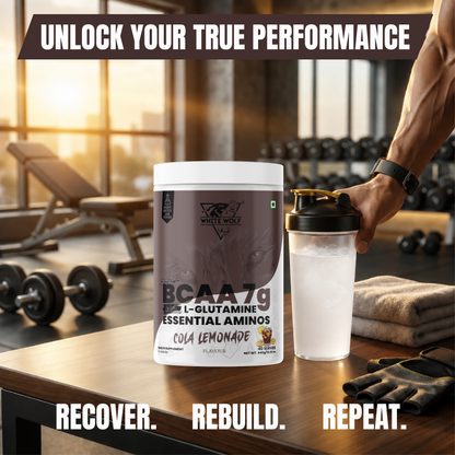 White Wolf BCAA 7 g with L-Glutamine (1 g) & Electrolytes
