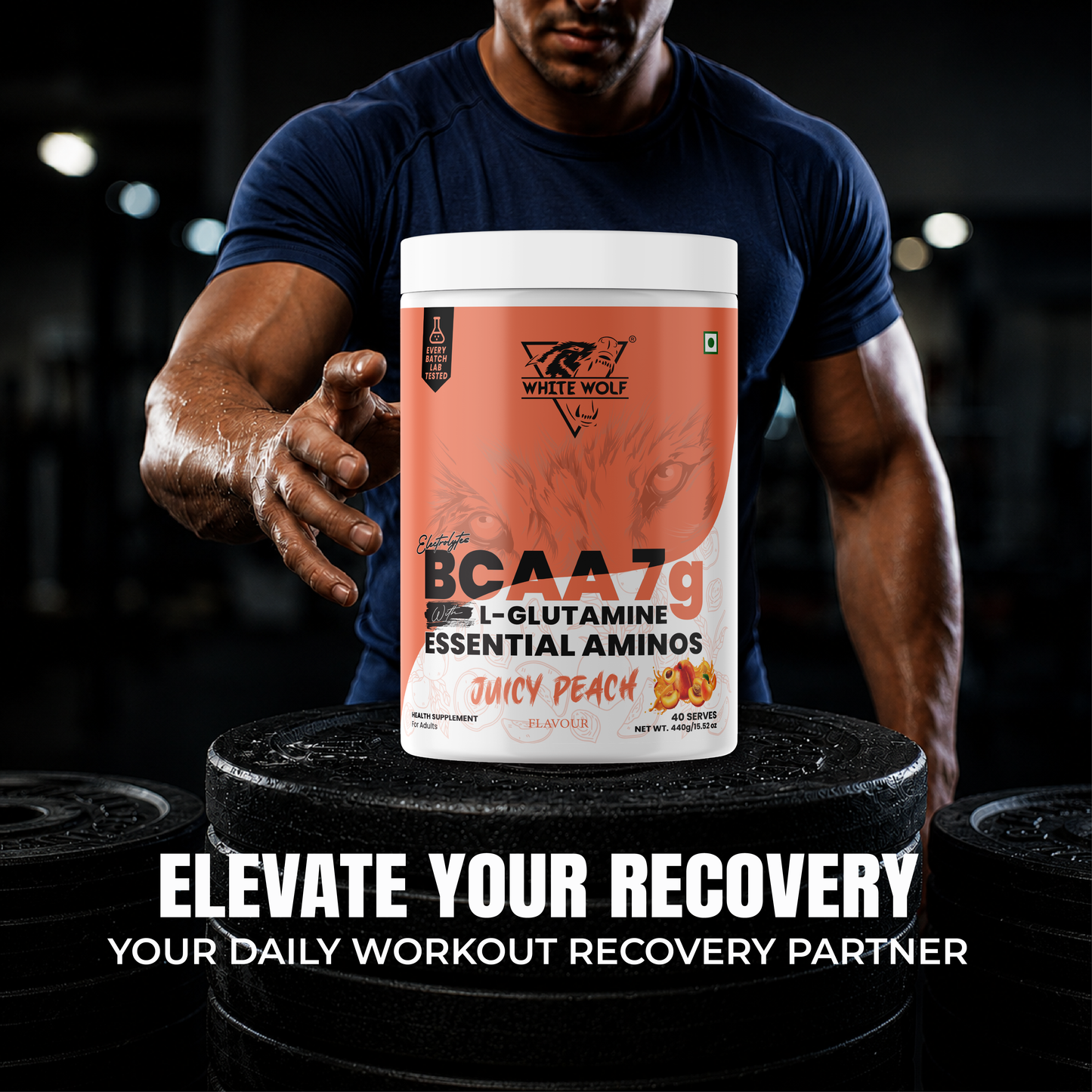 White Wolf BCAA 7 g with L-Glutamine (1 g) & Electrolytes