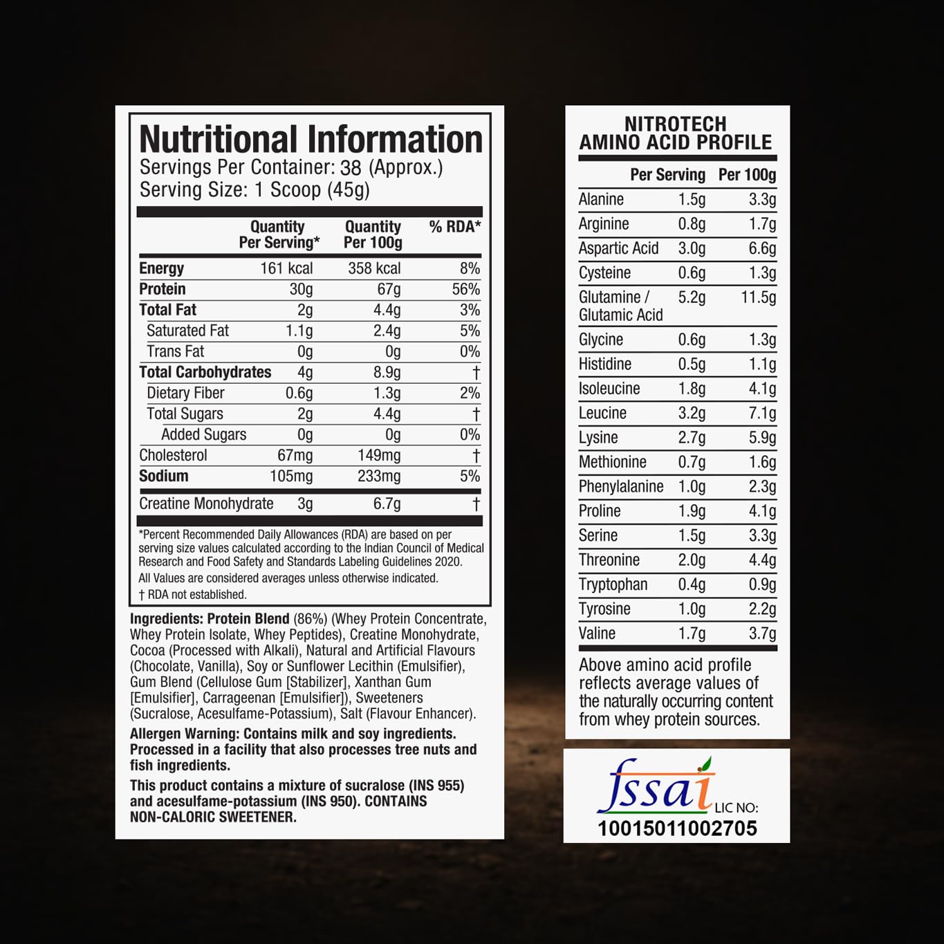 MuscleTech Nitro-Tech Whey Protein – Milk Chocolate, 1.72 kg (3.8 lb) | 30g Protein + 3g Creatine