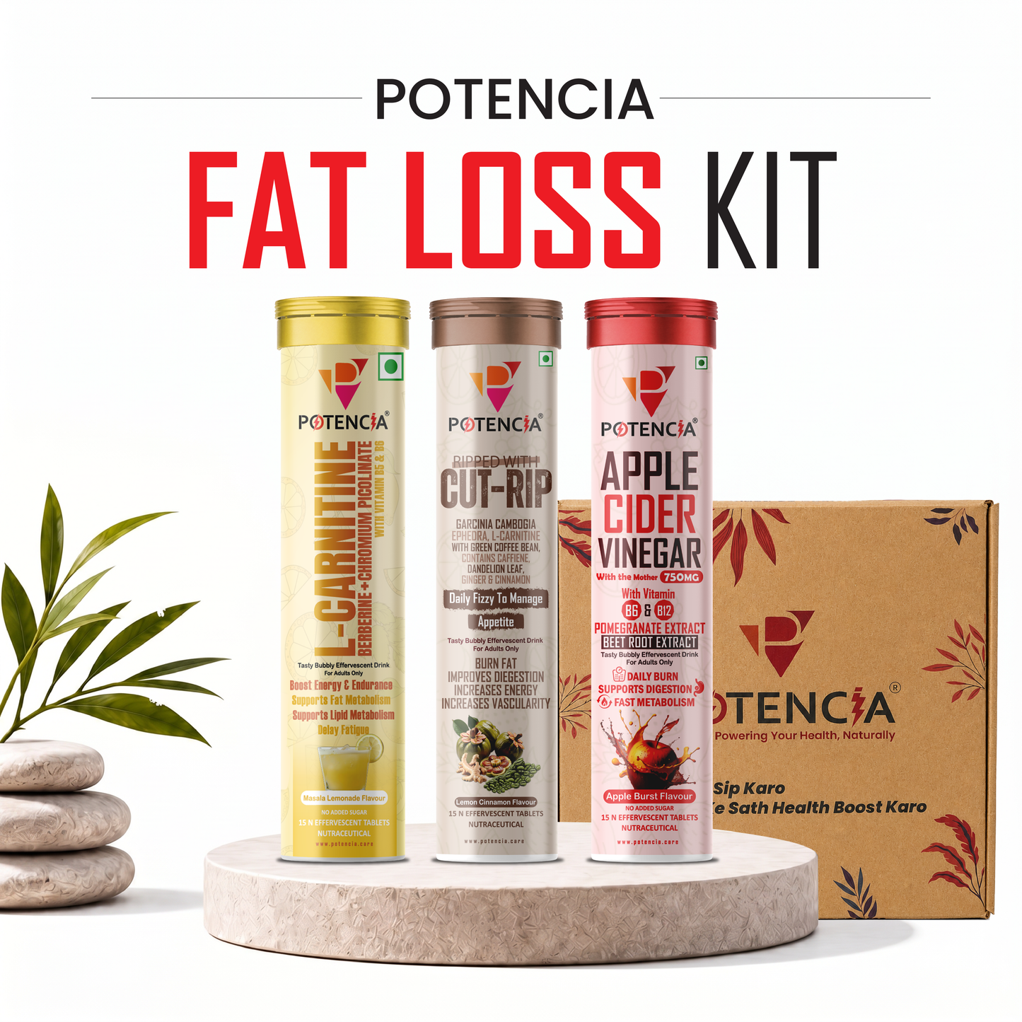 Potencia Fat Loss Kit | India’s Advanced Daily Fat Loss & GLP-1 Support Stack