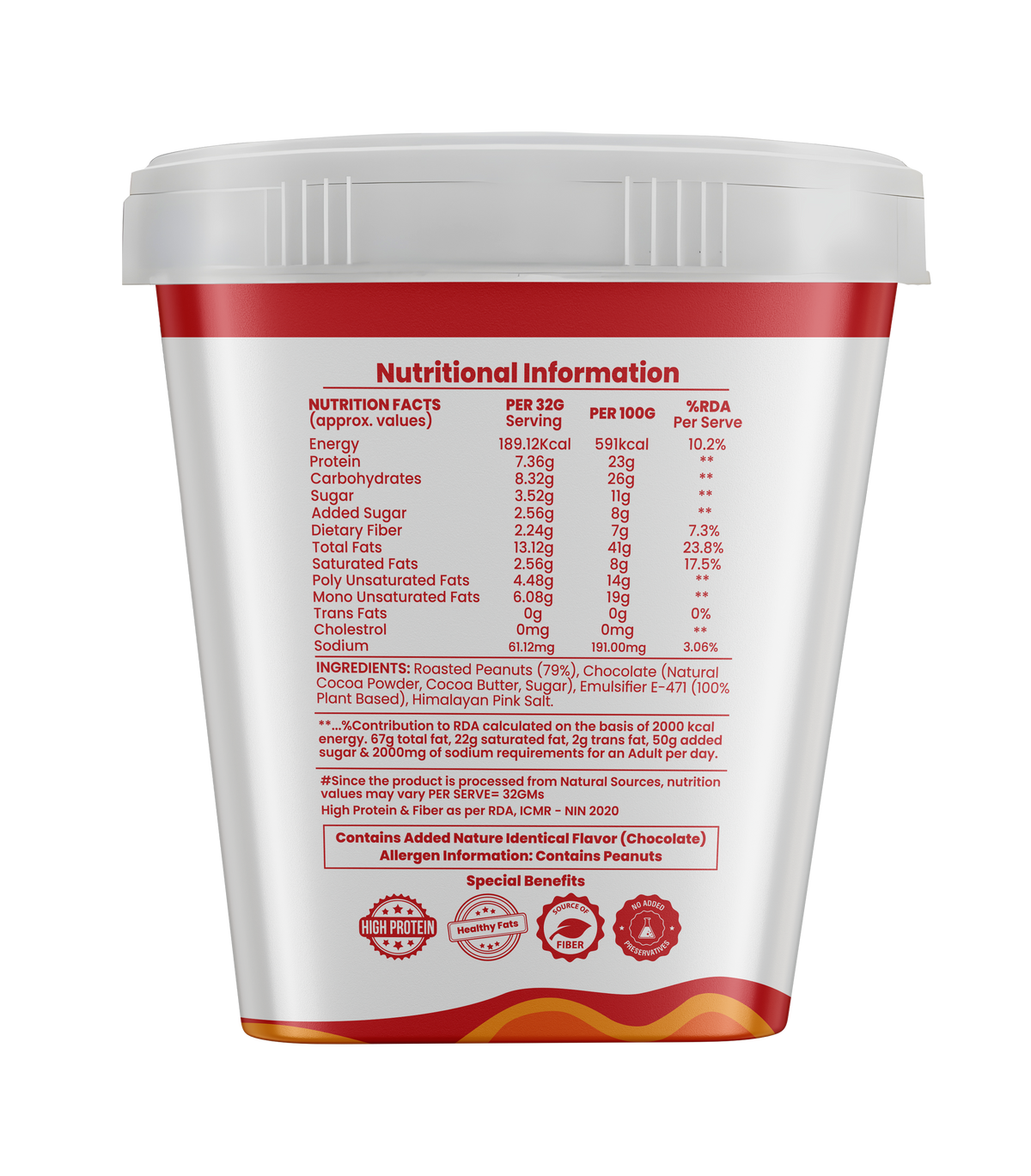 Potencia Chocolate Crunchy Peanut Butter 1 kg