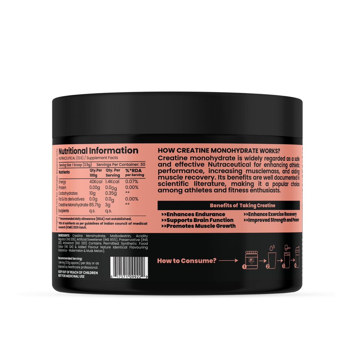 Pure Range Creatine Monohydrate Flavoured
