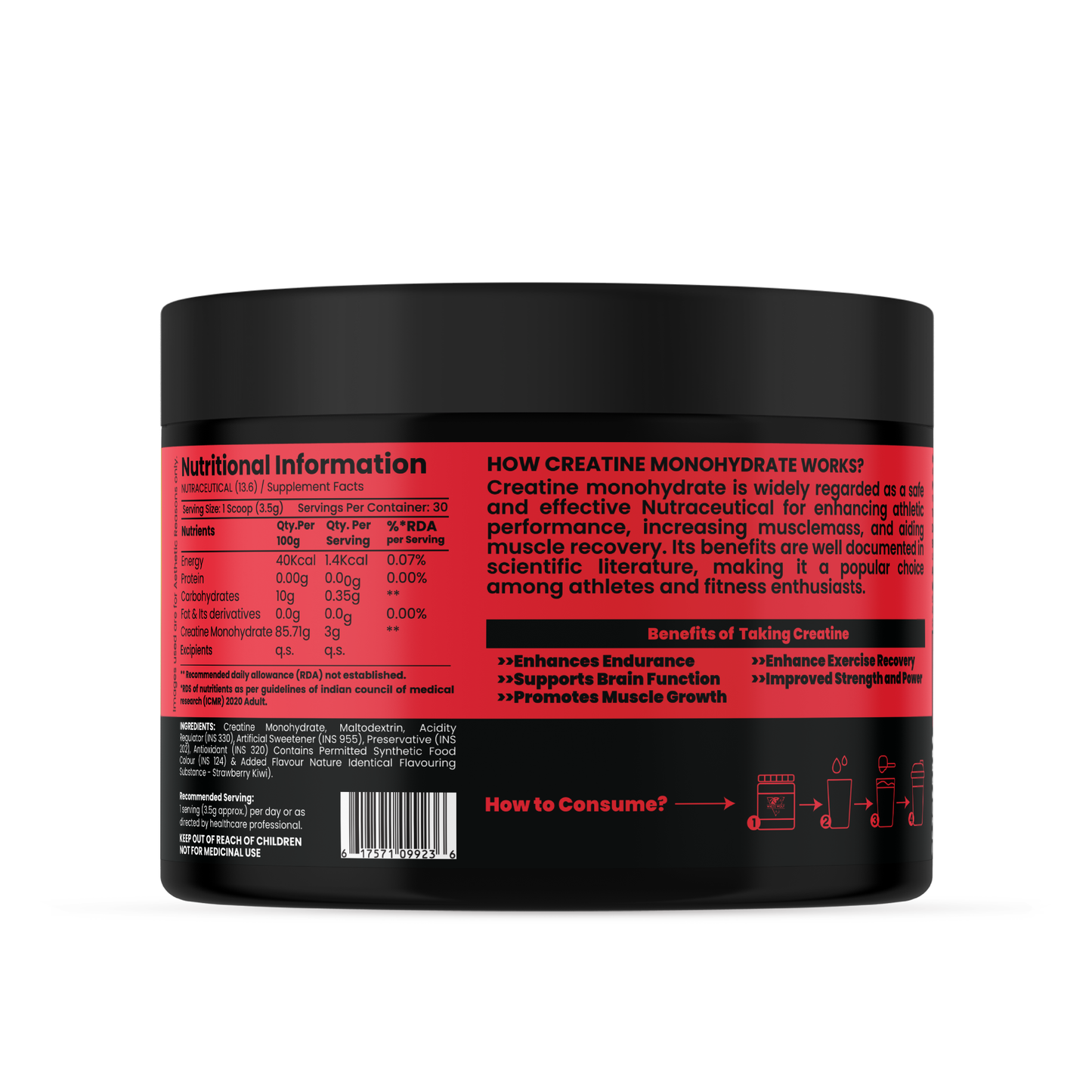 Pure Range Creatine Monohydrate Flavoured