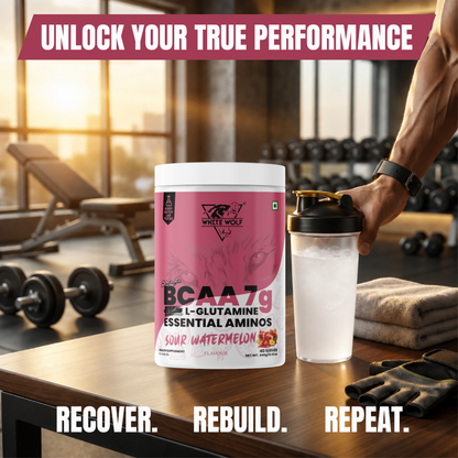 White Wolf BCAA 7 g with L-Glutamine (1 g) & Electrolytes