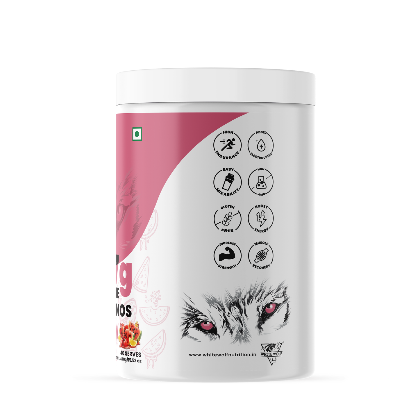 White Wolf BCAA 7 g with L-Glutamine (1 g) & Electrolytes