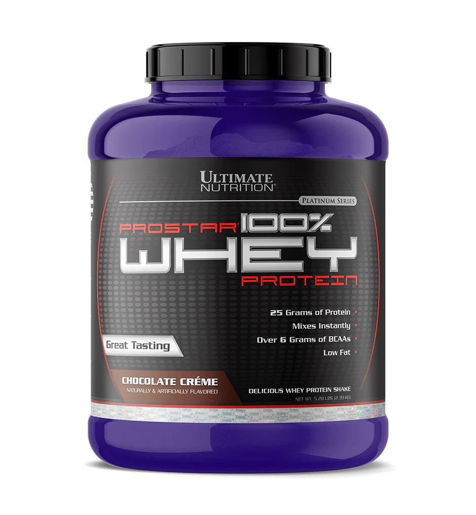 Ultimate Nutrition Prostar 100% Whey Protein – Chocolate Crème, 5.28 lb/2.39kg
